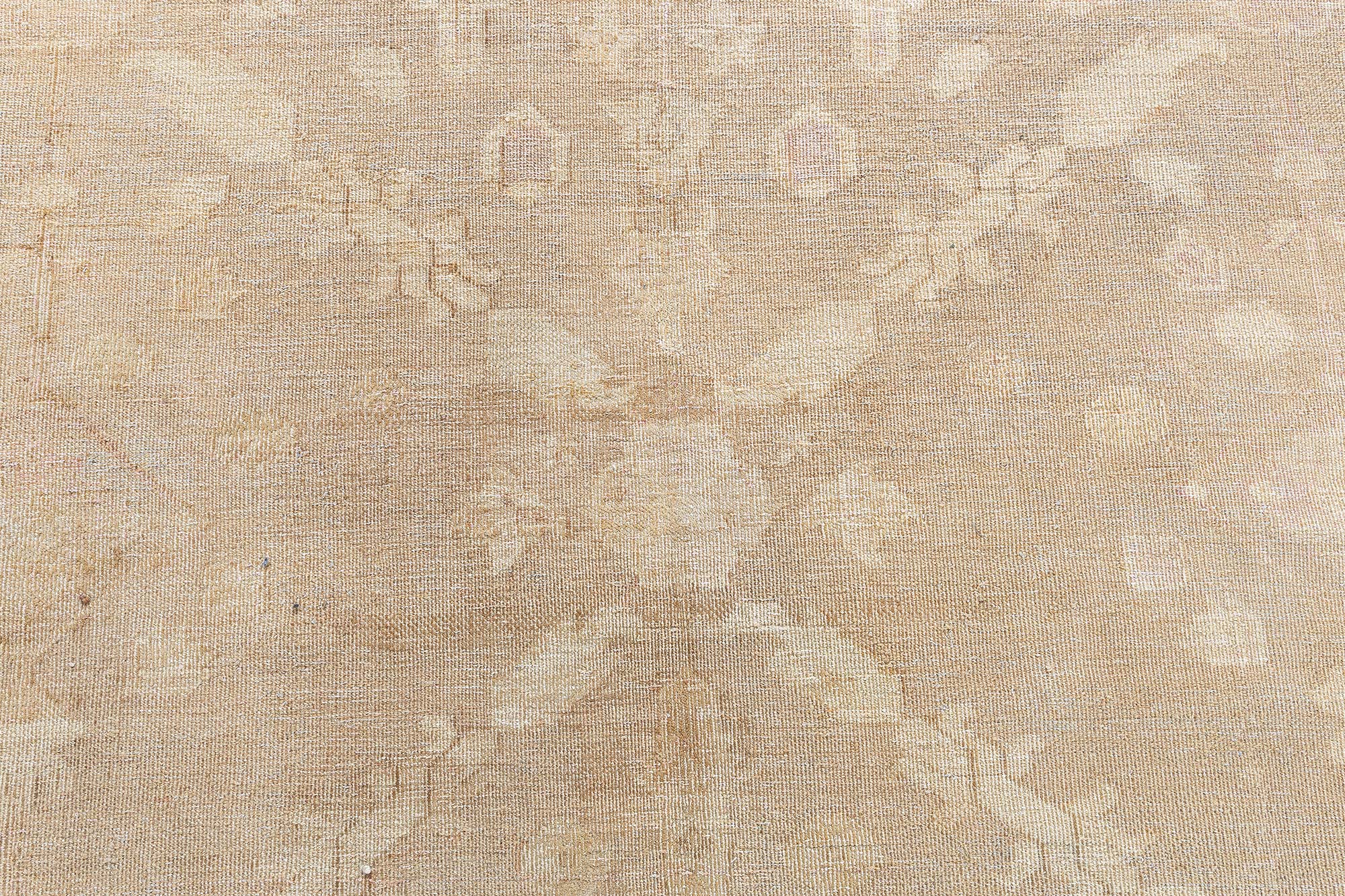 Antique Amritsar Indian Allover Geometric Brown Hand-Knotted Wool Rug – Circa 1920 BB9028 Antique Amritsar Indian Allover Geometric Brown Hand-Knotted Wool Rug – Circa 1920 BB9028