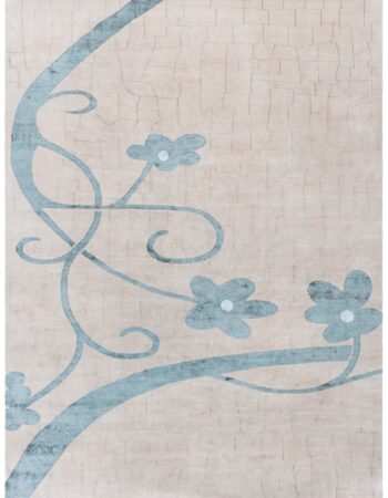 Contemporary Flatweave Solid Light Beige Wool Carpet “Alabaster” N12854 Contemporary Flatweave Solid Light Beige Wool Carpet “Alabaster” N12854