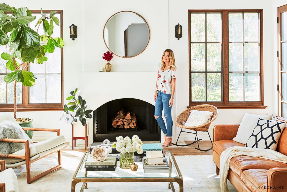 white living room boho interior decor 2017 trends