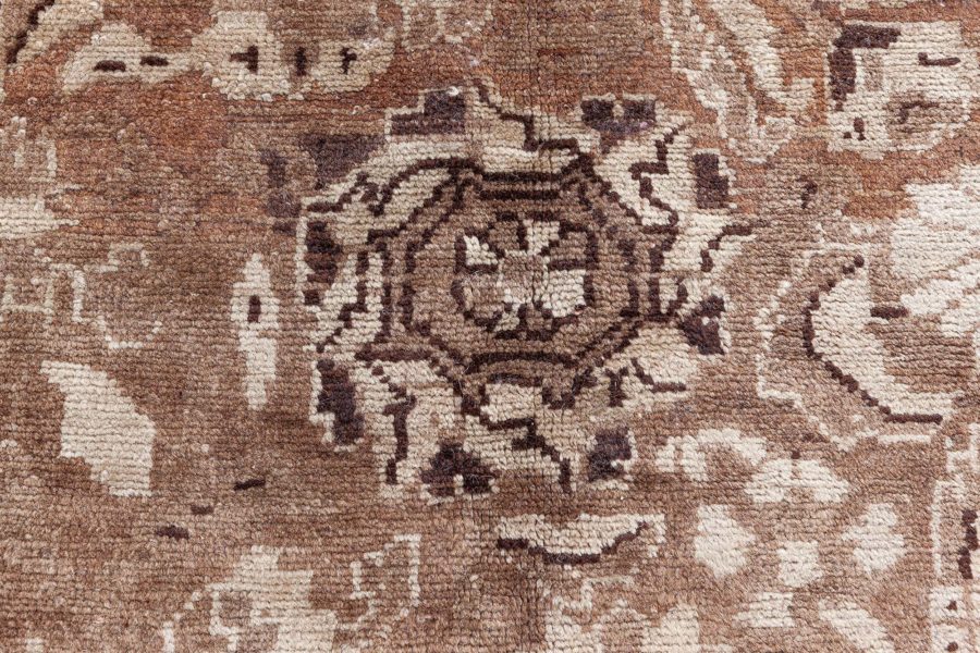 Antique Persian Malayer Brown Handwoven Wool Rug BB8450