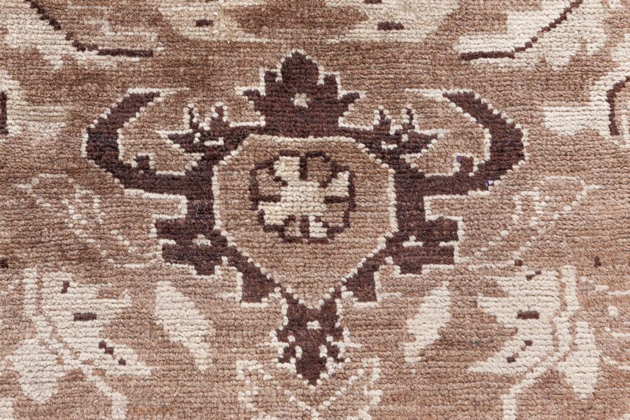 Antique Persian Malayer Brown Handwoven Wool Rug BB8450