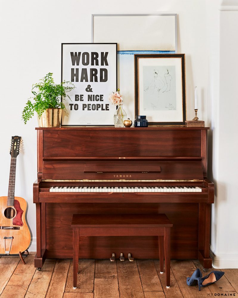 lauren conrad interior decor, piano decor, boho interior decor