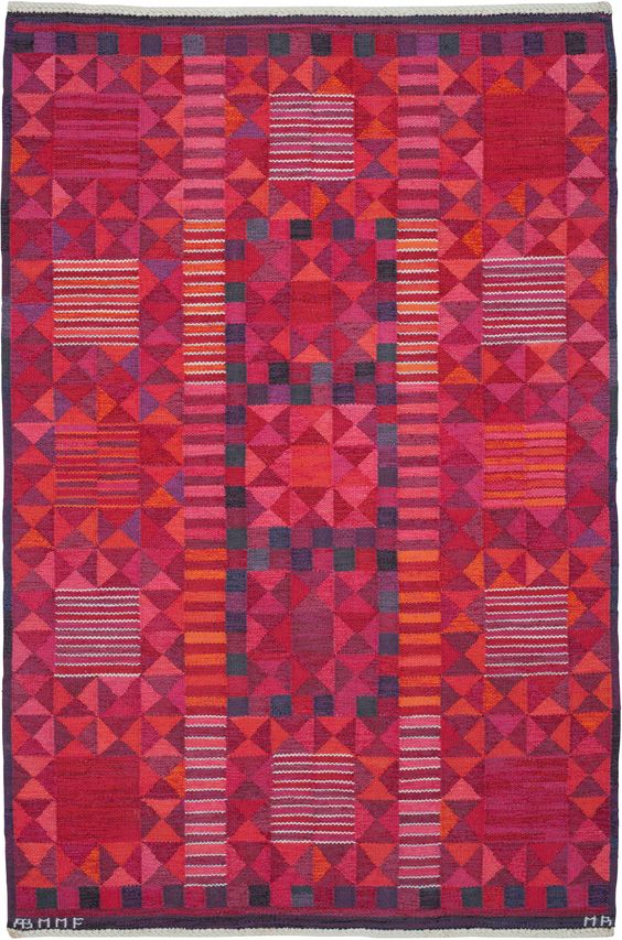 vintage rug, Swedish rug, pattern rug, colorful rug, vintage rugs, Swedish rugs