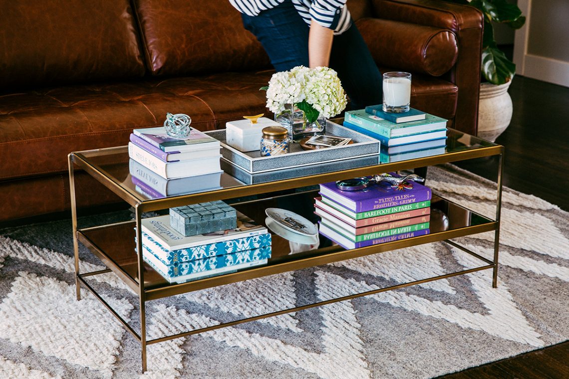 coffee table styling, interior decor, interior decorating, living room decor, living room decorating, glamour interior, glamour decor