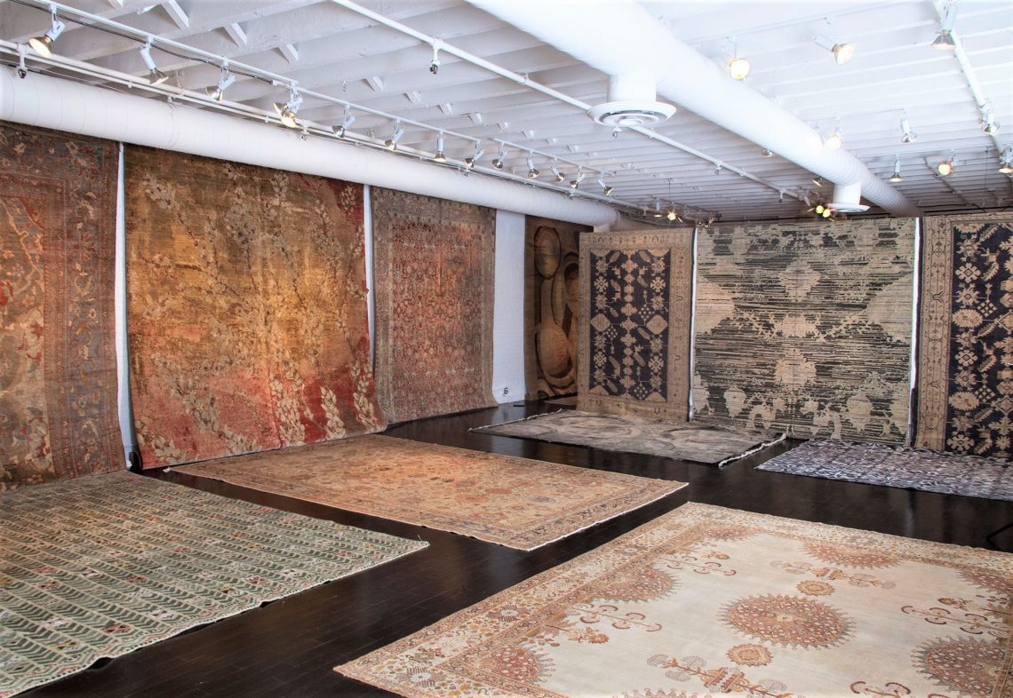 doris leslie blau pop up store antique rugs new york city vintage rugs