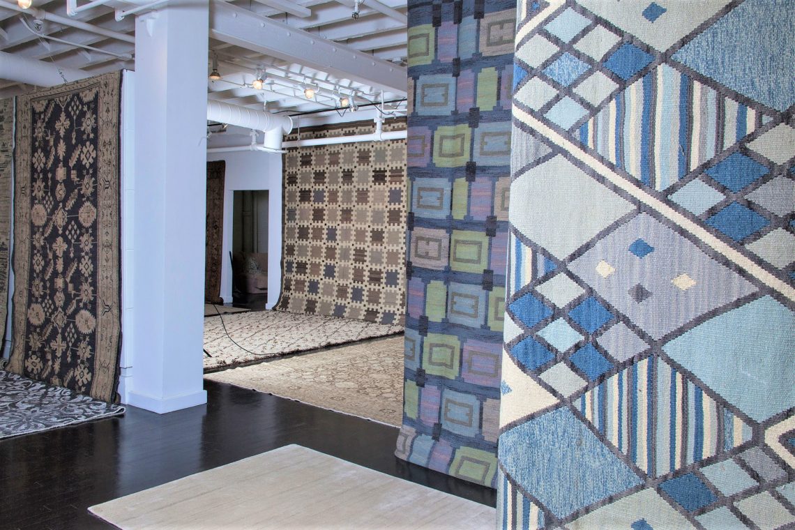 doris leslie blau pop up store antique rugs new york city vintage rugs