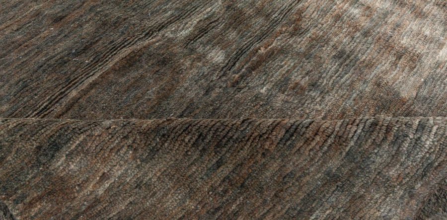 Doris Leslie Blau Collection Custom Brown Hand Knotted Hemp Carpet N11559