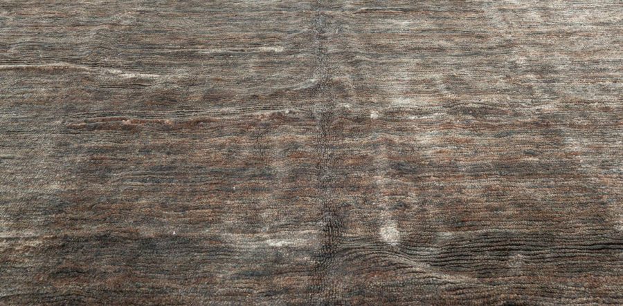 Doris Leslie Blau Collection Custom Brown Hand Knotted Hemp Carpet N11559