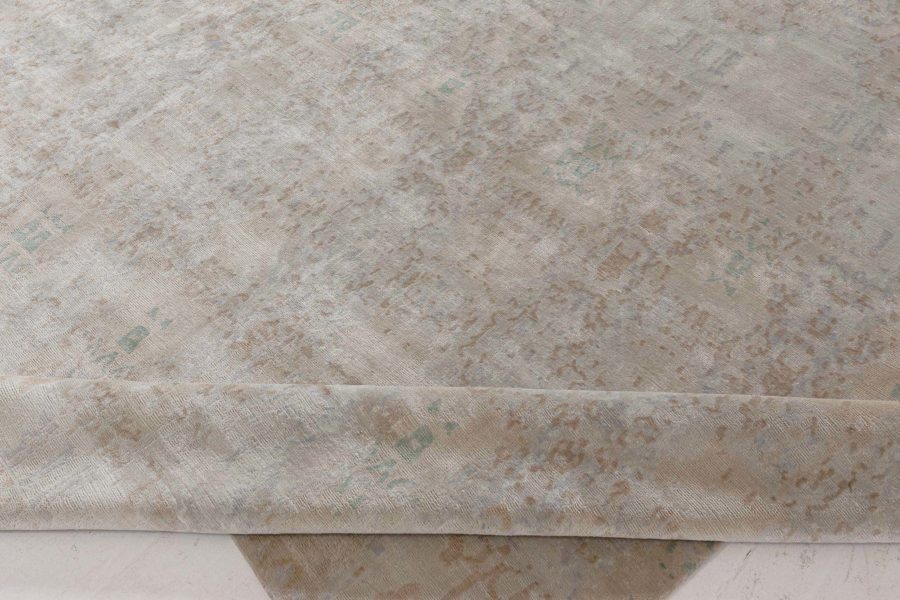 Doris Leslie Blau Collection Modern Eskayel-Reflection Handmade Silk Rug N11582
