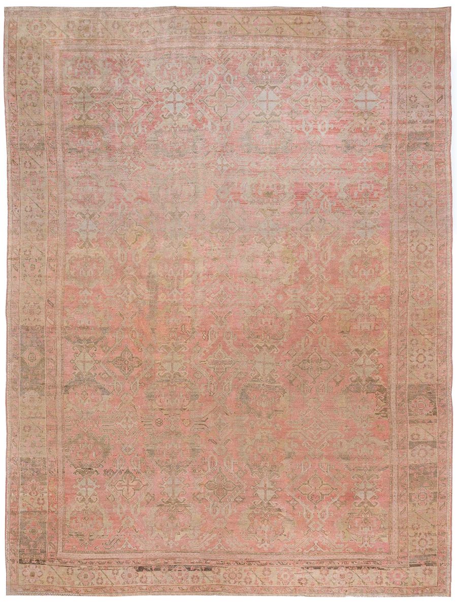 Oversized Turkish Oushak Handmade Wool Rug BB6419