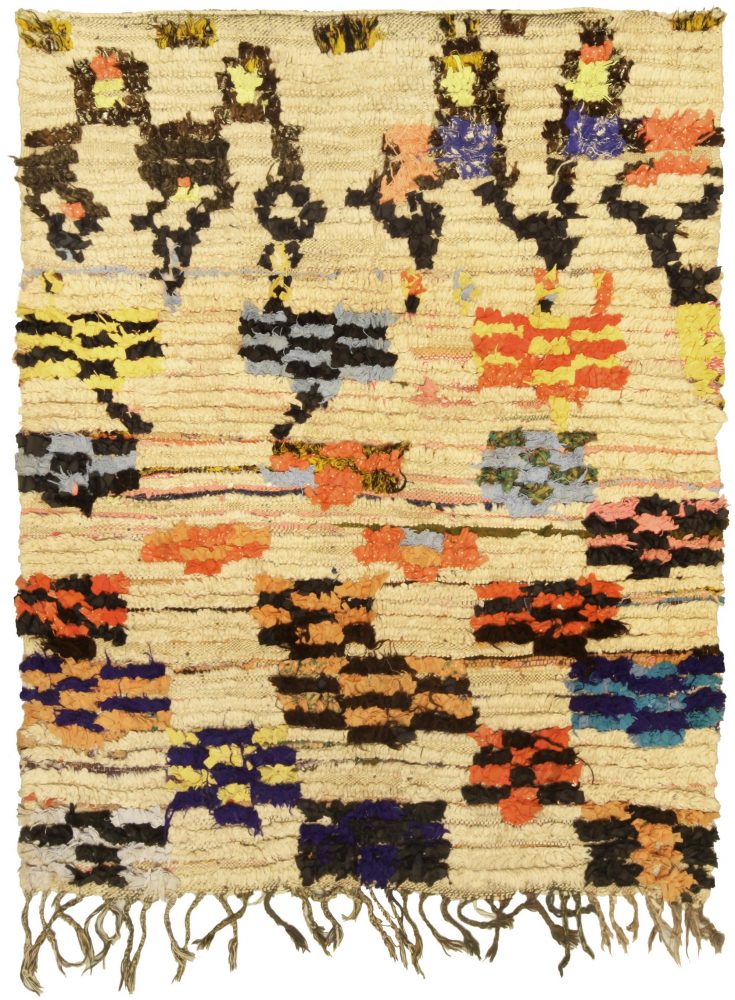 Boucherouite Rugs, Moroccan rug by Doris Leslie Blau, boho interior decorating