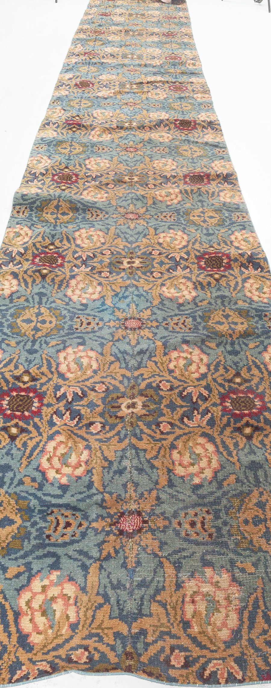 Authentic 1900s William Morris Botanic Fragment Runner BB6443