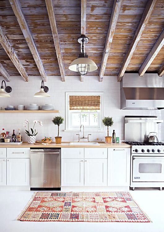 rug in the kitchen, farmhouse kitchen