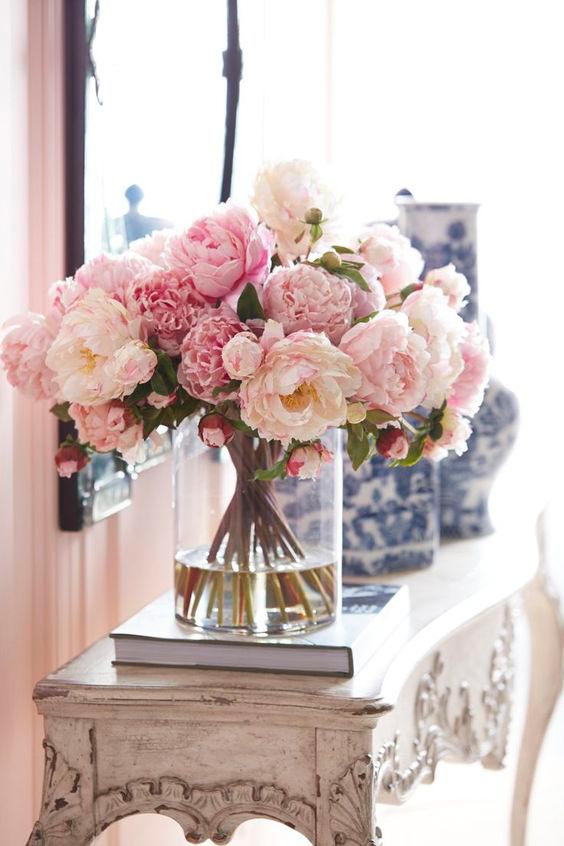 peonies flowers interior decor