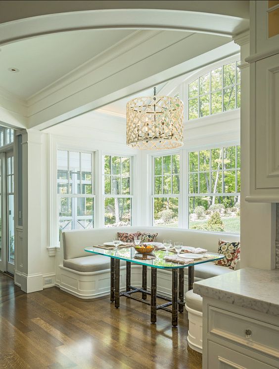 dining nook, breakfast nook, dining room decor