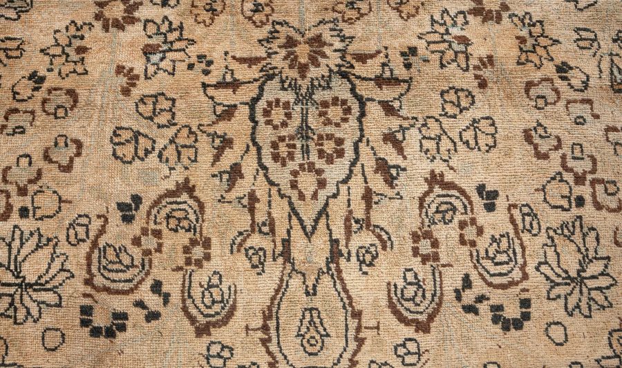 Authentic Persian Tabriz Botanic Hand Knotted Wool Rug BB6473