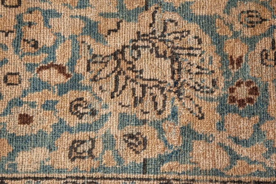 Authentic Persian Tabriz Botanic Hand Knotted Wool Rug BB6473