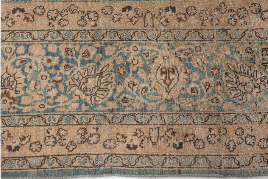Authentic Persian Tabriz Botanic Hand Knotted Wool Rug BB6473