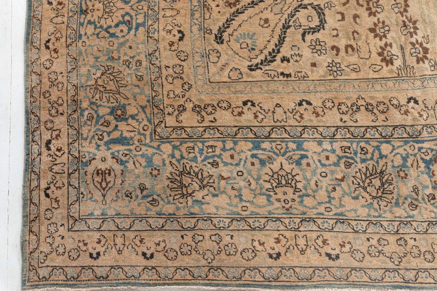 Authentic Persian Tabriz Botanic Hand Knotted Wool Rug BB6473