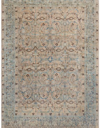 Antique English Floral Allover Golden Tan Needlework Wool Rug – Circa 1890 BB7769 Antique English Floral Allover Golden Tan Needlework Wool Rug – Circa 1890 BB7769