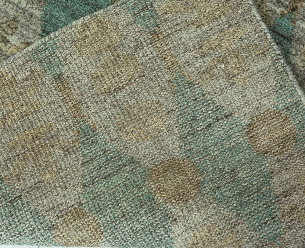 Doris Leslie Blau Collection Aegean Green Handmade Wool Rug by Bunny Williams N11712