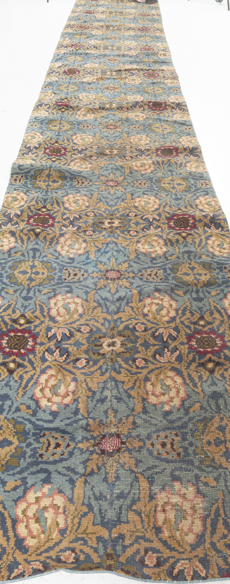 Authentic William Morris Bold Botanic Handmade Wool Runner Fragment BB6495