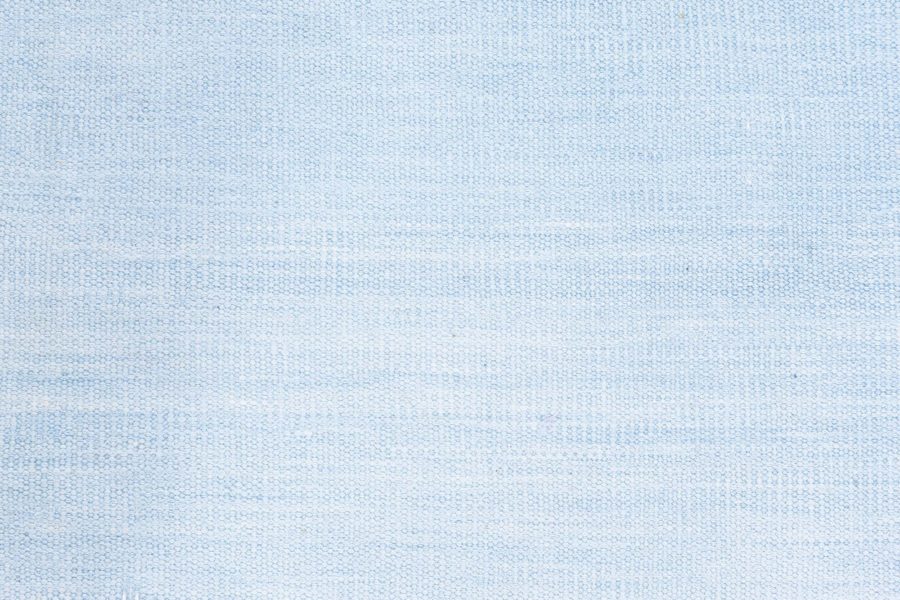 Mid-20th Century Blue Indian Dhurrie Handwoven Cotton Rug BB6534