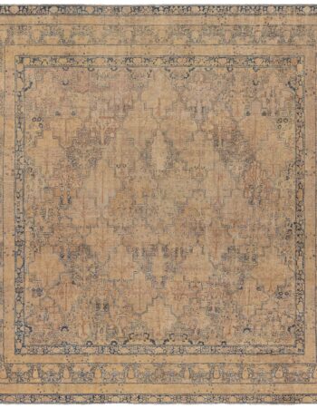 Antique Tabriz Persian Floral Allover Light Beige Hand-Knotted Wool Rug – Circa 1900 BB3325