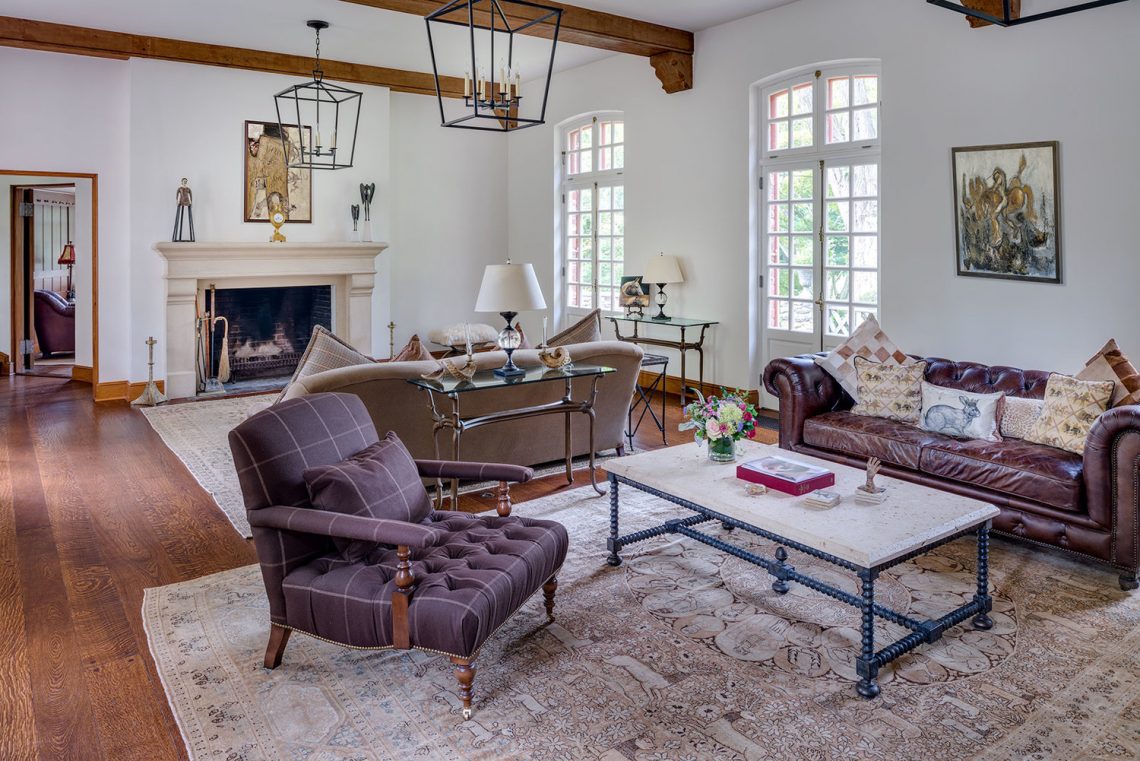 antique rug living room