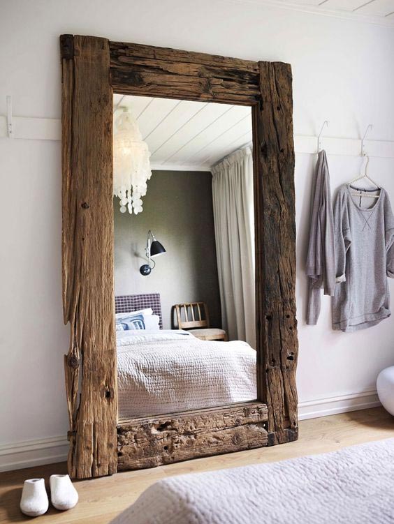 scandinadian countryside bedroom, wooden frame, interior decor trends 2018