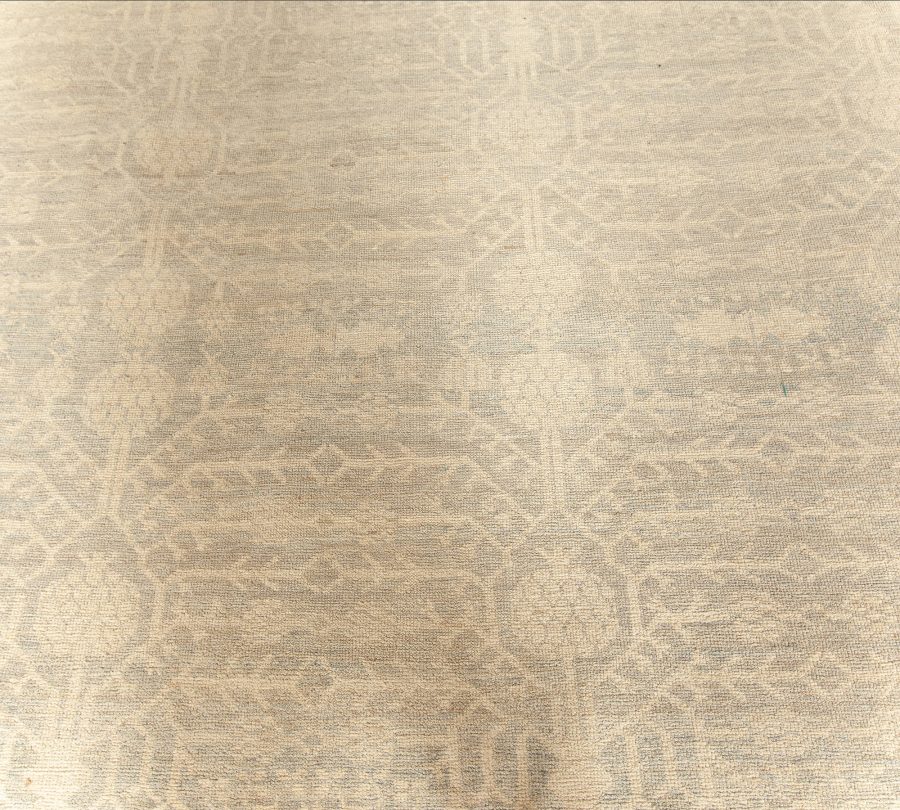 Doris Leslie Blau Collection Oversized Samarkand Botanic Beige Gray Rug N11740