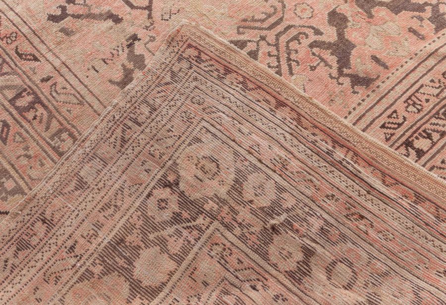 1900s Turkish Oushak Hand-Dyed Wool Rug BB6586