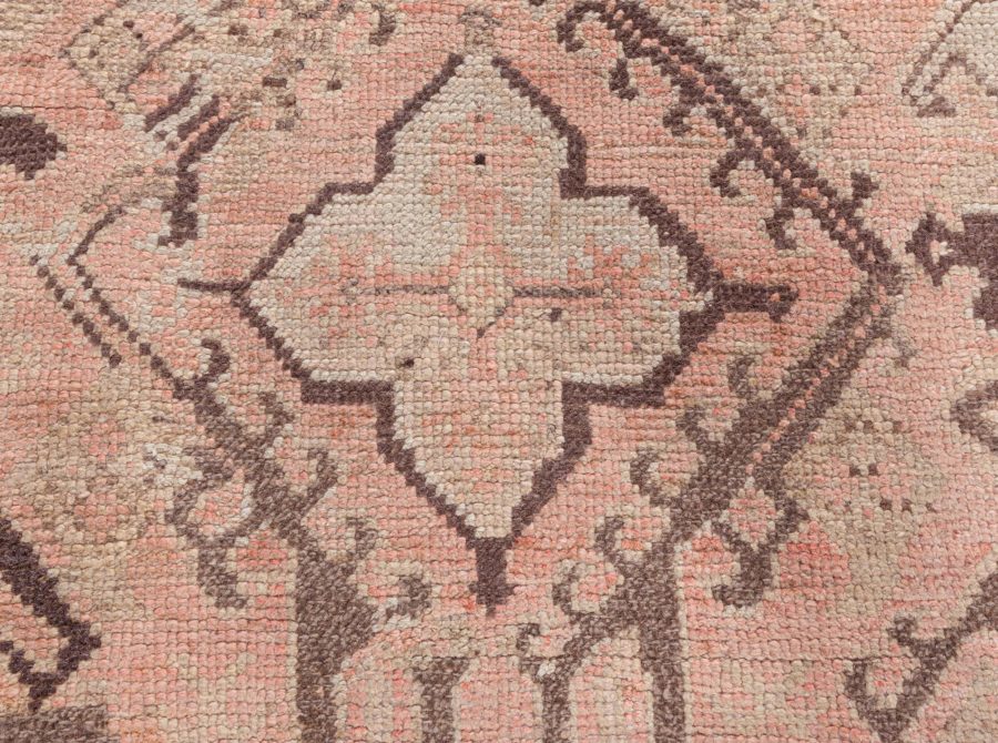 1900s Turkish Oushak Hand-Dyed Wool Rug BB6586