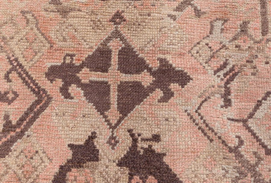 1900s Turkish Oushak Hand-Dyed Wool Rug BB6586