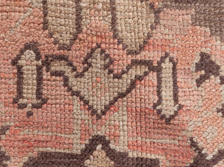 1900s Turkish Oushak Hand-Dyed Wool Rug BB6586