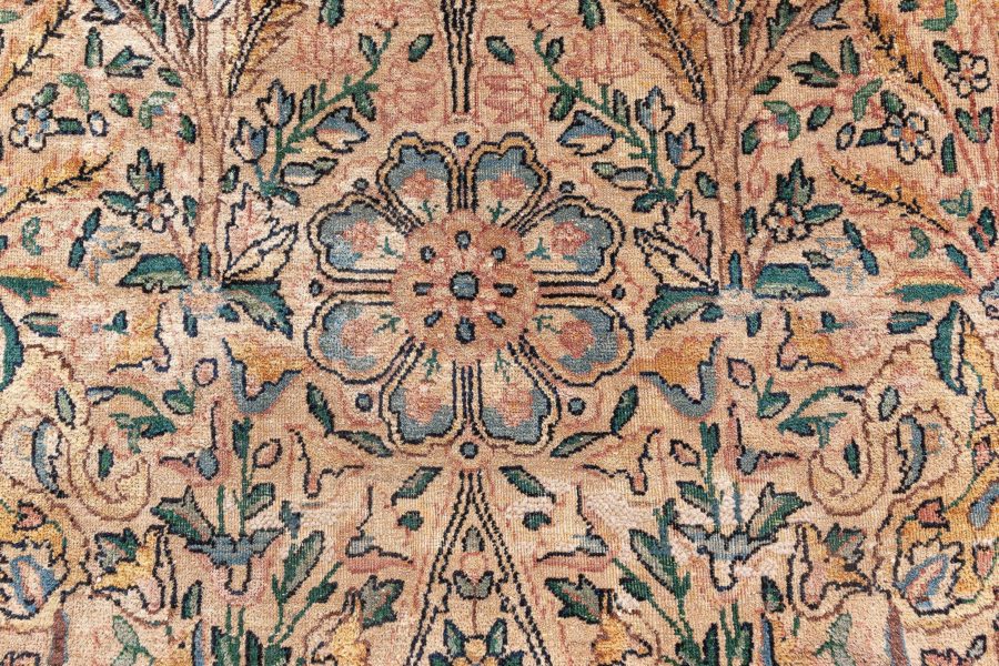 Authenric Persian Kirman Hand Knotted Wool Rug BB6596