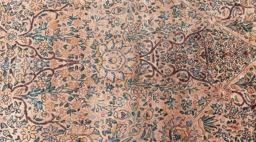 Authenric Persian Kirman Hand Knotted Wool Rug BB6596