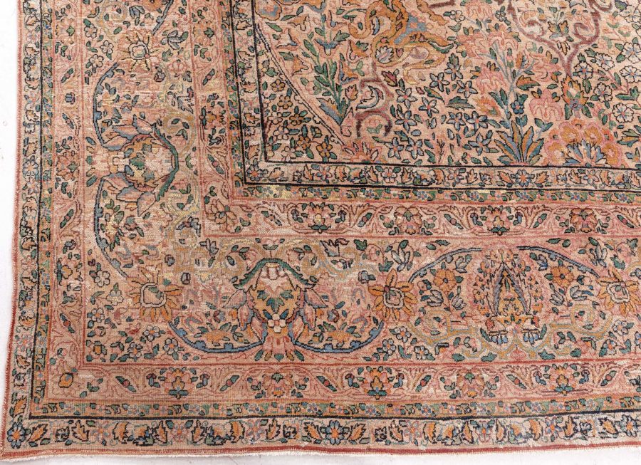 Authenric Persian Kirman Hand Knotted Wool Rug BB6596