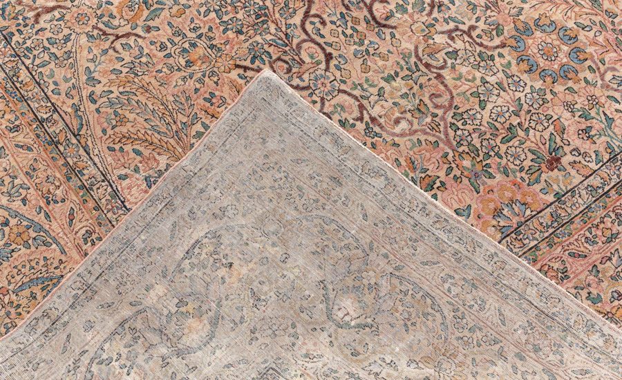 Authenric Persian Kirman Hand Knotted Wool Rug BB6596