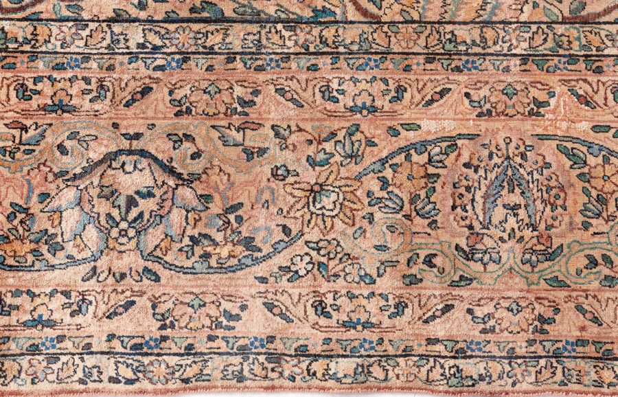Authenric Persian Kirman Hand Knotted Wool Rug BB6596