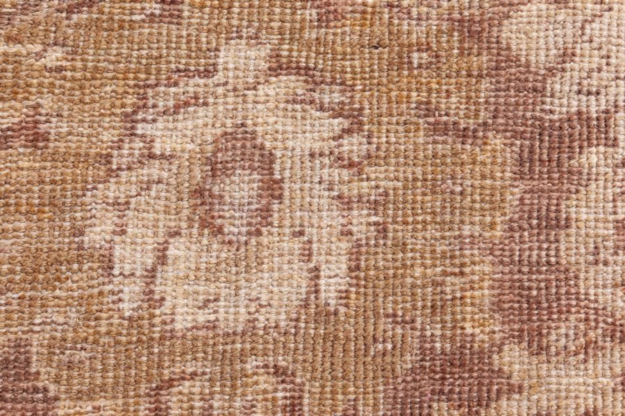 Antique Persian Sultanabad Brown Handmade Wool Rug BB8522