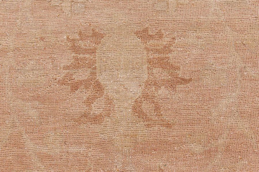 Doris Leslie Blau Collection Traditional Tabriz Inspired Beige Handmade Wool Rug N12779