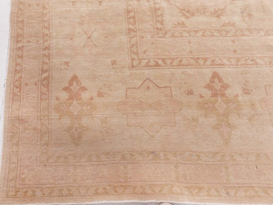 Doris Leslie Blau Collection Traditional Tabriz Inspired Beige Handmade Wool Rug N12779