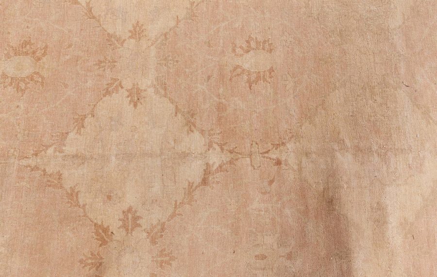 Doris Leslie Blau Collection Traditional Tabriz Inspired Beige Handmade Wool Rug N12779