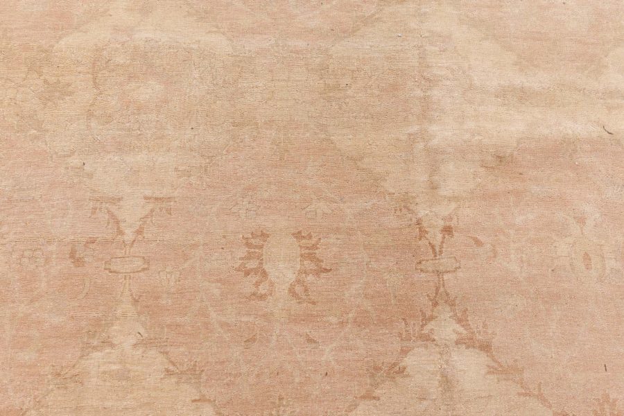 Doris Leslie Blau Collection Traditional Tabriz Inspired Beige Handmade Wool Rug N12779