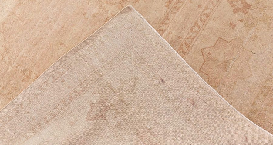 Doris Leslie Blau Collection Traditional Tabriz Inspired Beige Handmade Wool Rug N12779