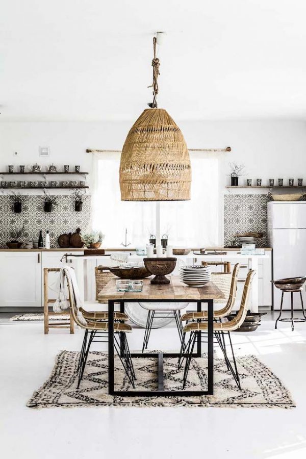 antique oriental rug in living room