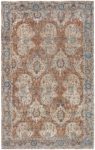 1900s Persian Kirman Brown, Beige and Blue Handmade Wool Rug (Size Adjusted) BB6600