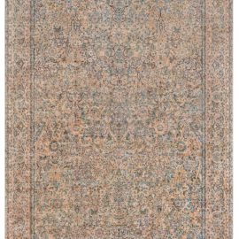Antique Kirman Persian Allover Floral Soft Beige Hand-Knotted Wool Carpet – Circa 1900 BB6596