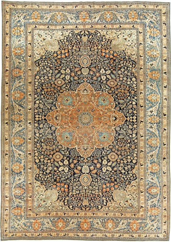 statement rug, oriental rug in living room, antique rug